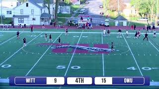 Wittenberg Womens Lacrosse vs OWU 041724 [upl. by Bernetta]