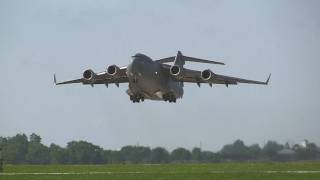 C17 Taxi and Takeoff at the DuPage County Airport on 842011 [upl. by Leban903]