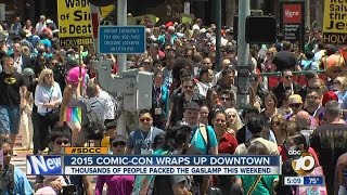 2015 ComicCon wraps up downtown [upl. by Gavini]