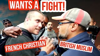 Wants a fight Hashim Vs French Christian  Speakers Croner  Hyde Park [upl. by Nekcerb]