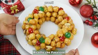 Struffoli Napoletani si preparano a Natale ma anche a Carnevale  Ricette che Passione [upl. by Eetsirhc]