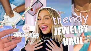 TRENDY cute AF summer Jewelry Haul plus Giveaway  Delaney Childs [upl. by Eelyek]