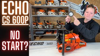 Echo CS600P Chainsaw  WHY Wont It START  Lets Take a Look [upl. by Neuburger262]