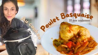 POULET BASQUAISE EN MODE FACILE ET RAPIDE  10min  Cookeo [upl. by Lesnah377]