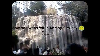 Amazing waterfall in ramoji filmcity [upl. by Reni]