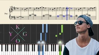 Kygo  Firestone  Piano Tutorial  SHEETS [upl. by Adieno285]