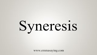 How To Say Syneresis [upl. by Sirois]