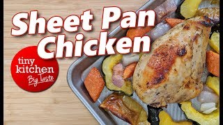 MapleWhisky Sheet Pan Chicken  Tiny Kitchen Big Taste [upl. by Trebor]