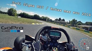 Test  Sodi Sigma RS3  Rotax max evo 2018 GP Circuit [upl. by Eneirda205]