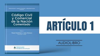 ARTÍCULO 1 ✔ Código Civil y Comercial Comentado 🔊 NUEVA LEY  ARGENTINA [upl. by Bell493]