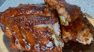 EASY FALL OFF THE BONE BABY BACK RIBS OVEN BAKED RIBS [upl. by Adolpho419]