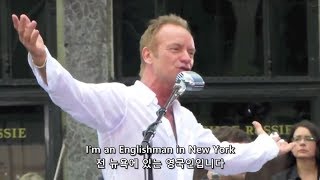 Sting스팅  Englishman In New York 가사 한글 해석 번역 자막 [upl. by Ycniuq]