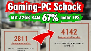 GrafikkartenSchock – Teure Grafikkarten unnötig Mehr FPS mit 32GB RAM mit Windows 11 [upl. by Cornel389]