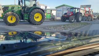 Steinheim Westfalen 08012024 Bauernprotest Kolonnenfahrt Protestwoche Höxter Detmold Sternenfahrt [upl. by Erreipnaej]