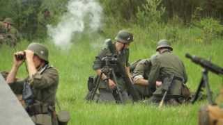 WW2 German Army 8cm Mortar Fire  GrossDeutschland [upl. by Rexer359]