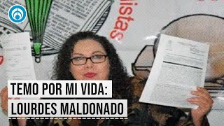 Lourdes Maldonado denunció amenazas de Jaime Bonilla ante AMLO [upl. by Ecitnirp952]