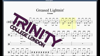 Greased Lightning 2012 Syllabus Trinity Grade 4 Drums [upl. by Mateo]