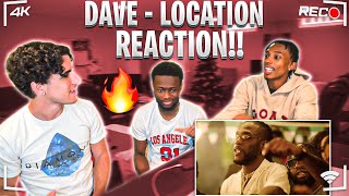 AMERICANS REACT TO DAVE  LOCATION FT BURNA BOY [upl. by Nanfa]