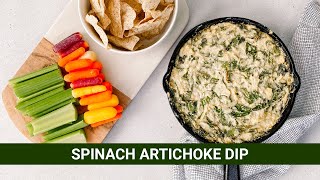 Spinach Artichoke Dip  Vegan amp Paleo Option [upl. by Conlen]