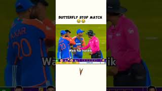 butterfly stop match🤯🌟🤭viralvideo crickethighlights cricket match live [upl. by Vernen]