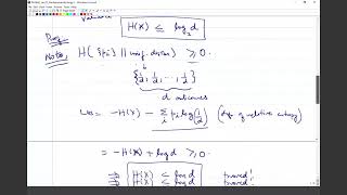 QEC and Quantum Information Theory Lecture 19 Introducing the von Neumann entropy [upl. by Saidee]