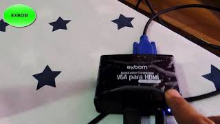 COMO CONVERTER UM SINAL VGA EM HDMI displayconnector vga hdmi [upl. by Katsuyama]