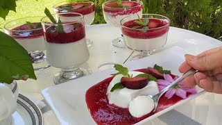 PANNA COTTA 🌸EN PRATİK VE EN HAFİF TATLI [upl. by Reppep572]