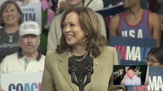 Kamala Harris Spits Facts To Protestors During Phoenix Arizona Rally [upl. by Bunns]