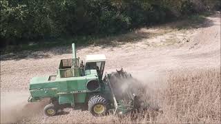 BONE FARMS CUTTING SOYBEANS OCT 13TH 2024 CAMDEN OHIO JOHN DEERE 4420 COMBINE [upl. by Yelnats]