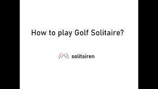 How to play Golf Solitaire Free [upl. by Hillell]