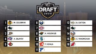 2024 NHL MOCK DRAFT [upl. by Frankhouse]