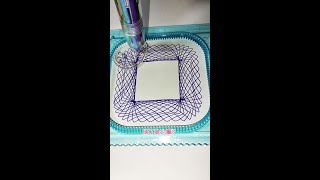 How many rotations did the pen make in total  Spirograph satisfying shorts [upl. by Ecylahs]