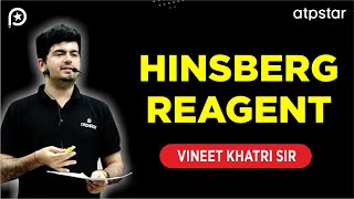 Hinsberg reagent test for amines in Hindi  IIT JEE amp NEET  Vineet Khatri Sir  ATP STAR Kota [upl. by Eelrebma631]