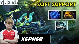 Xepher Earth Spirit Soft Support  Dota 2 Patch 735b Pro Pub Gameplay [upl. by Josey754]