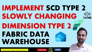 SCD Type 2 implementation in Fabric Data Warehouse Slowly Changing Dimension SCD Type 2 by taik18 [upl. by Ayomat]