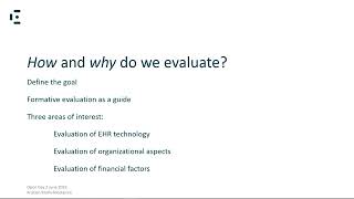 The hows whys and whens of ehealth evaluation [upl. by Yentiw]