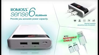 Romoss Sense 6P Power Bank 20000 MAh [upl. by Nivel]