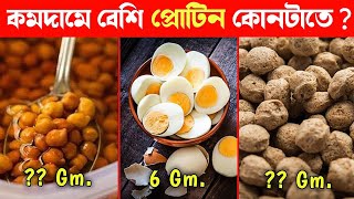 সবচেয় বেশী Protine কোন খাবারে High protein Foods  Bodybuilding food [upl. by Cown228]