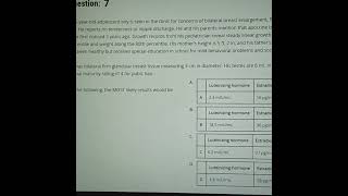 pediatricendocrinology question7 [upl. by Addie]