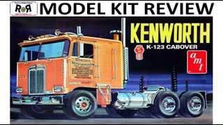 Kenworth 123 Cabover Tractor I 125 Scale AMT687 Model Kit Build amp Review [upl. by Guinevere]