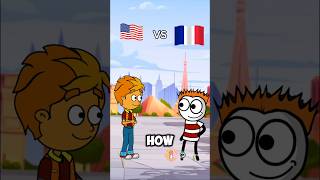 United States VS French animation [upl. by Anovad]