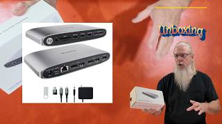 DisplayLink Docking Station Triple Monitor with 140W Power Adapter  UnBox [upl. by Ailecec449]