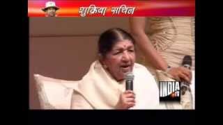 Lata Mangeshkar praises Sachin Tendulkar calls him his son [upl. by Odelle]