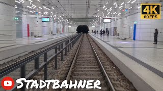 Zu Schichtbeginn durch den Stadtbahntunnel Karlsruhe  4K Führerstandsmitfahrt [upl. by Joon]