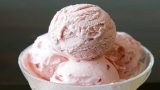 How To Make Ice Cream At Home3 Ingredients strawberry Ice CreamNo icecream maker CookingADream [upl. by Emilia]