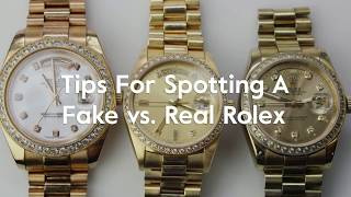 Tips For Spotting A Fake vs Real Rolex [upl. by Ifen]