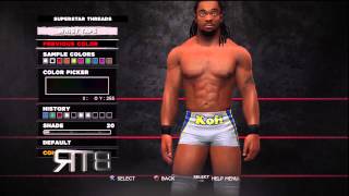 WWE 13 Superstar Threads Kofi Kingston Royal Rumble 2013 Attire [upl. by Neb]