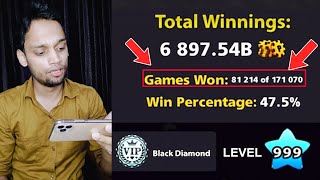 LEVEL 999 LEGEND PLAYER IN 8 BALL POOL WHO HAS PLAYED 171000 MATCHES 😱 [upl. by Chambers]