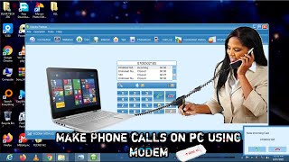 How to make Phone calls on Pc using a USB Modem [upl. by Ecertap]