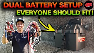 SIMPLE AFFORDABLE Dual battery setup that works EASY DIY 12V tips you’ve NEVER seen before [upl. by Aires975]